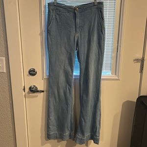 Anthropologie - Pilcro & the Letterpress flare jeans, size 30, light denim